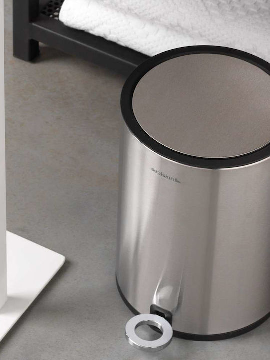 Geesa 362412404-110 Inox Καλαθάκι Μπάνιου 3lt Ασημί