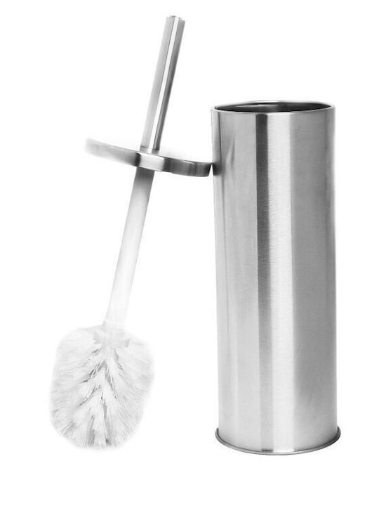 Viosarp Metallische Toilettenbürste Badezimmer Silber