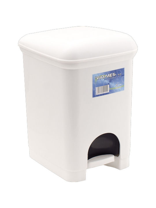 Viomes Plastic Bathroom Basket 7lt White