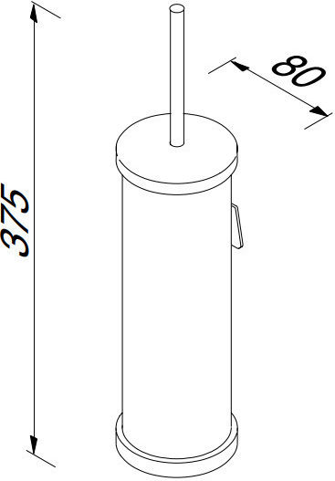 Geesa Nemox Inox Πιγκάλ Μπάνιου Ασημί
