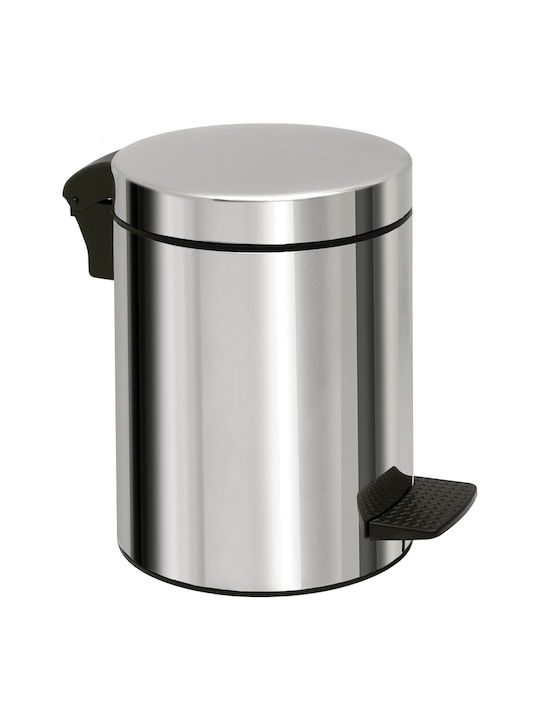 Pam & Co Inox Bathroom Basket Soft Close 5lt Silver