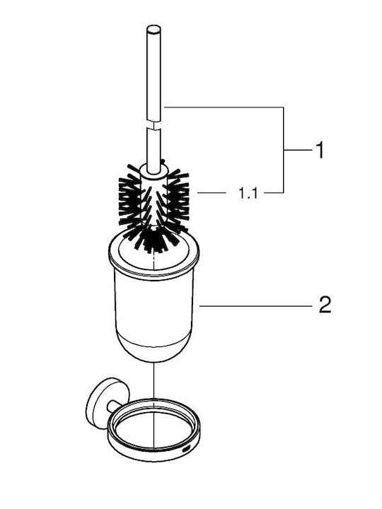 Grohe Essentials 40374DA1 Metallic Toilet Brush Warm Sunset