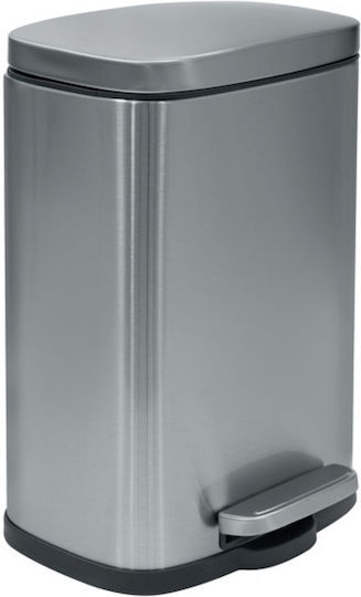 Dimitracas Akira 05392.005 Metallic Bathroom Basket Soft Close 5lt Silver
