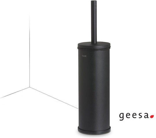 Geesa Tiger 3074-400 Metallic Toilet Brush Black