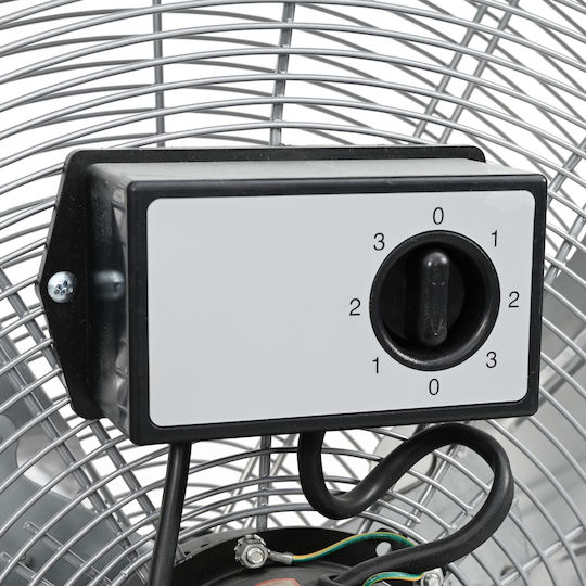 vidaXL Ventilator Boden 120W Silber