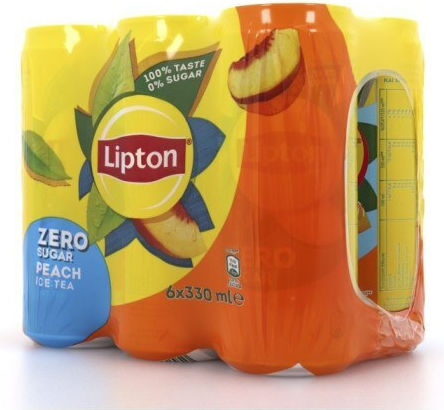 Lipton Ροδάκινο Ice Tea Ροδάκινο Χωρίς Ανθρακικό & Ζάχαρη σε Κουτί 6x330ml