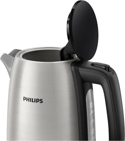 Philips Daily Collection Βραστήρας 1.7lt 2200W Ασημί