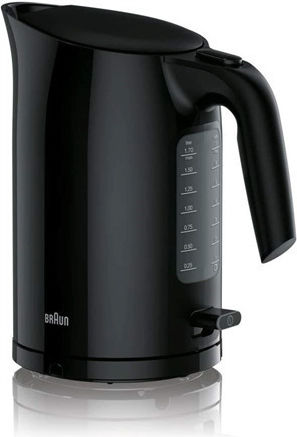 Braun Pureease Βραστήρας 1.7lt 2200W Μαύρος