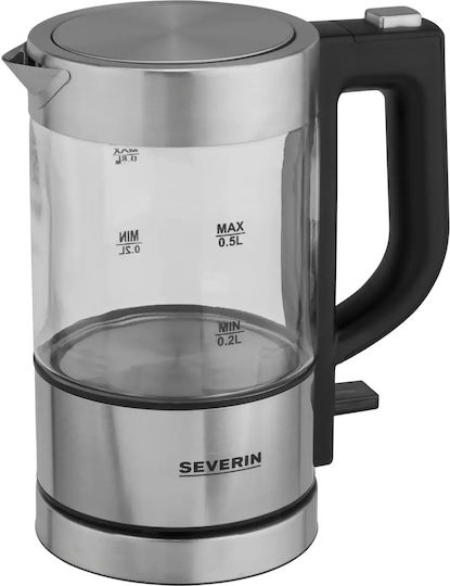 Severin WK 3472 Βραστήρας Ταξιδίου 500ml 1000W Ασημί