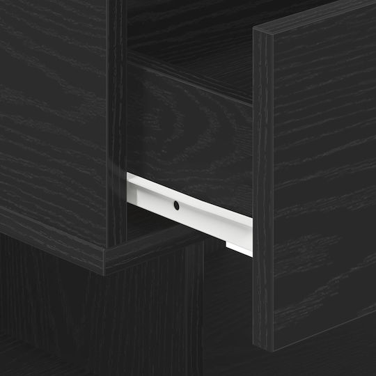 Nachttisch Black oak 40x35x65cm