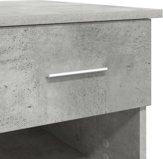 Schreibtisch Holz Grey Concrete 90x49.5x75cm