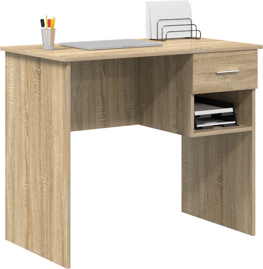 Γραφείο από Μασίφ Ξύλο Δρυός Sonoma 90x49.5x75εκ.