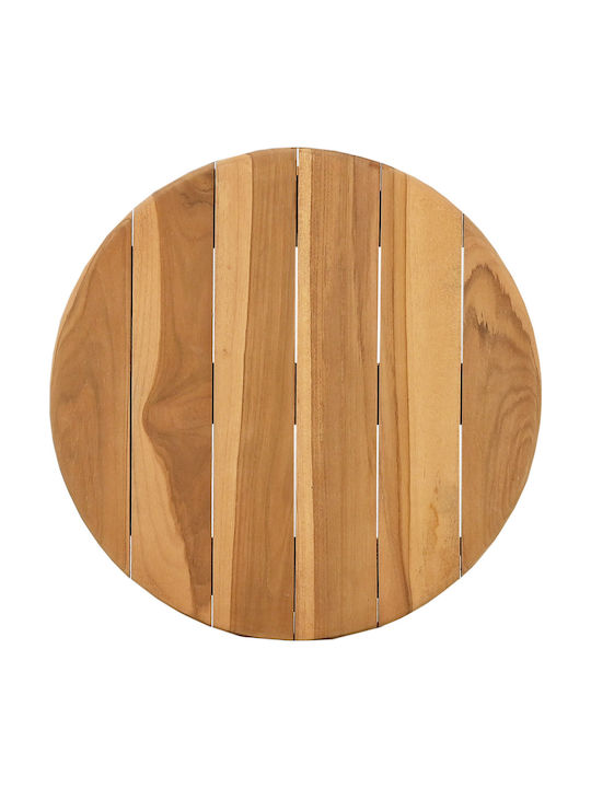 Sitting Room Table for Small Outdoor Spaces Made of Brown Teak 40x41x41cm