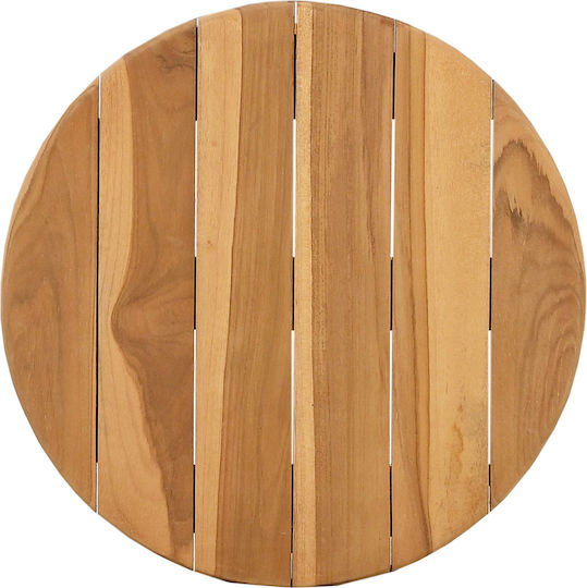 Garten- und Terrassentisch für Kleine Außenbereiche aus Teak Braun 40x41x41cm
