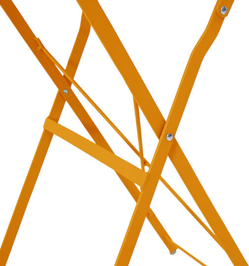 Tisch für kleine Außenbereiche Zusammenklappbar Mustard 50x50x71cm