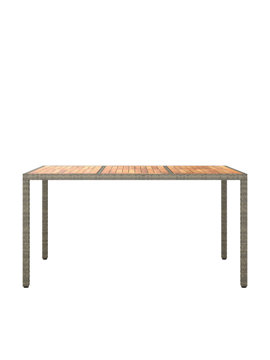 Masă De Exterior Gri 150x90x75cm