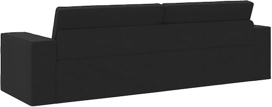 Ecksofa Schlafsofa Schwarz 245x150x60,5 cm