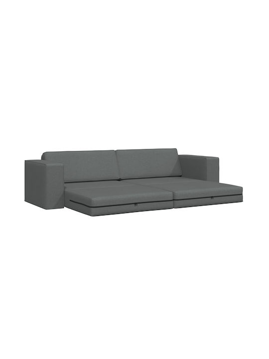 Canapea Cu Trei Locuri Pat Gri Închis 245x78x77cm