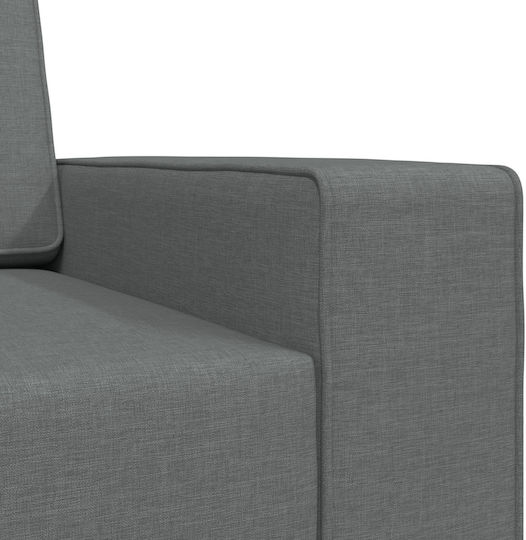 Триместен Диван Спалня Текстил Dark Grey 245x78x77см.