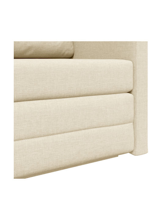 Canapea Cu Două Locuri Pat Crem 124x71x78cm