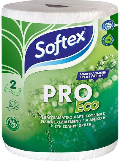 Softex Χαρτί Κουζίνας Pro Eco Ρολό 2 Φύλλων 450gr