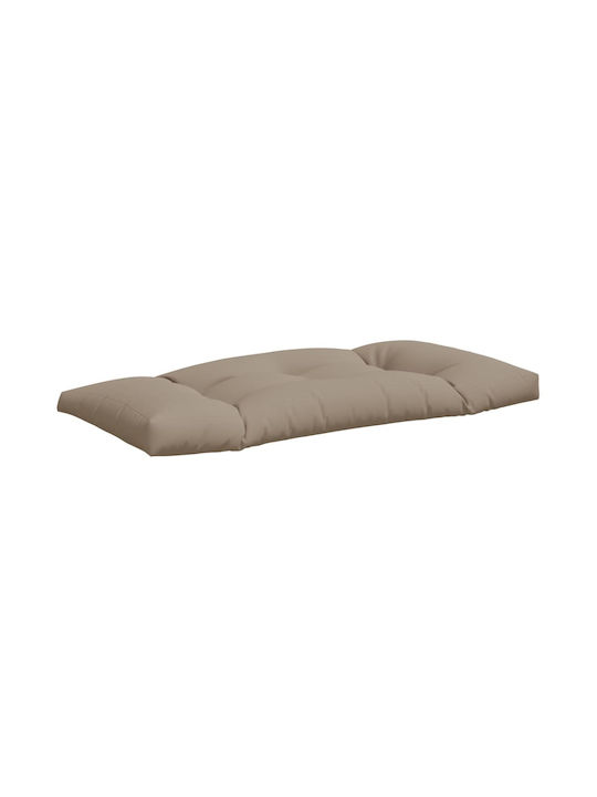 vidaxl Gartenstuhlkissen Palette 3 Stück Taupe Stoff