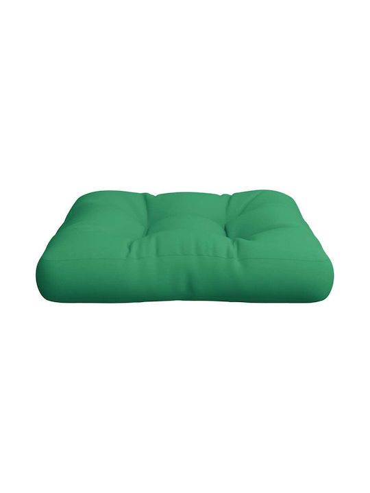 vidaxl Възглавница за Палета Зелен 58 X 58 X 10 см Плат