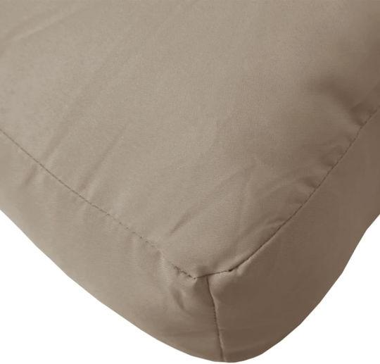 vidaxl Pallet Cushions 3 Pieces Taupe Fabric