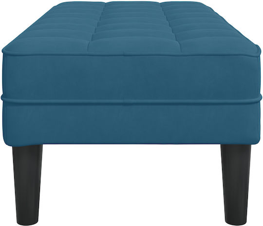 "vidaXL Bänke Blau 100% Polyester Mittelfuß Sperrholz"