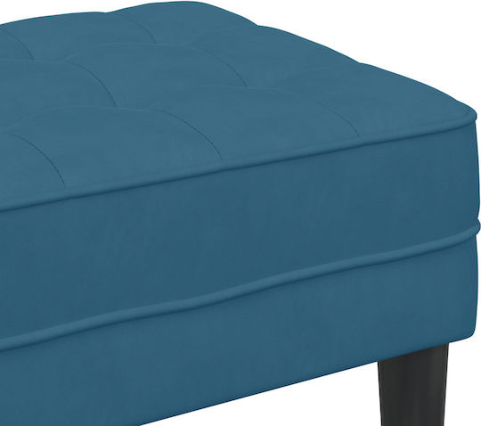 "vidaXL Bänke Blau 100% Polyester Mittelfuß Sperrholz"