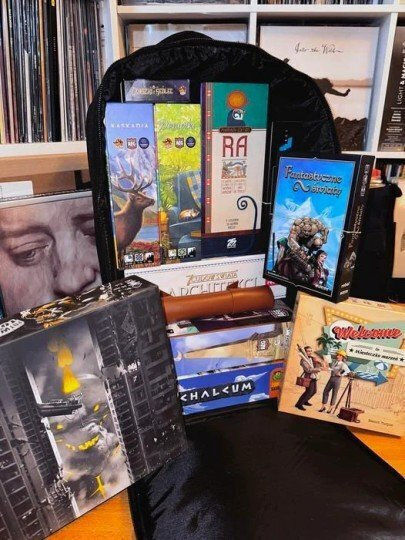 Black Backpack Board Games From Nerd Hunters