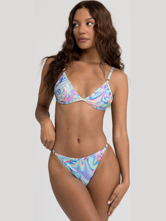 Set Bikini Τριγωνάκι & Brazil Γαλαζιο