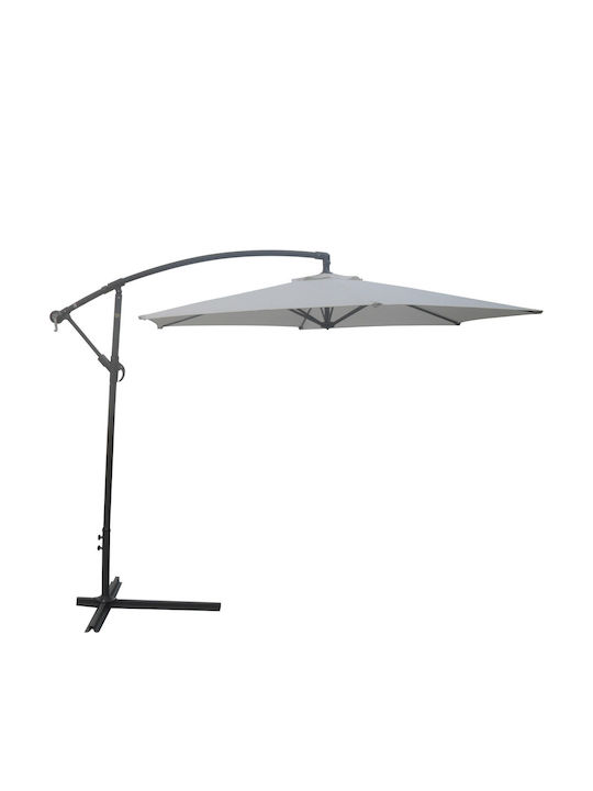 Umbrelă Rotundă Din Aluminiu Ecru Φ3m