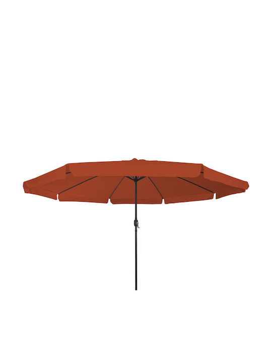 Garten- und Terrassen-Sonnenschirm Rundschreiben Aluminium Orange Φ3.95xΥ2.48m
