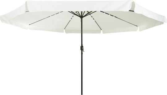 Garten- und Terrassen-Sonnenschirm Rundschreiben Aluminium Ecru F3.95xY2.49m