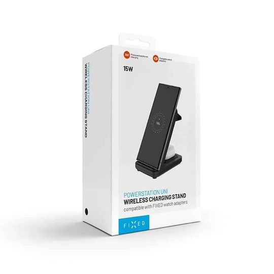 Fixed Ασύρματος Φορτιστής (Qi Pad) με Θύρα USB-C 20W Μαύρος