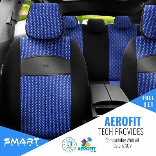 Auto Gs Car Cover Set 11pcs Leatherette Black