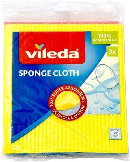 Vileda Original Sponge Cloths General Use Multicolour 18x20cm 3pcs