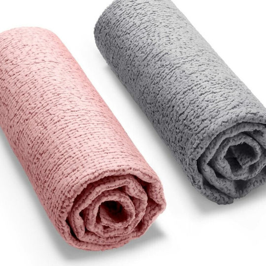 Vileda Actifibre Soft Σπογγοπετσέτες Γενικής Χρήσης Γκρι 30x26εκ. 2τμχ