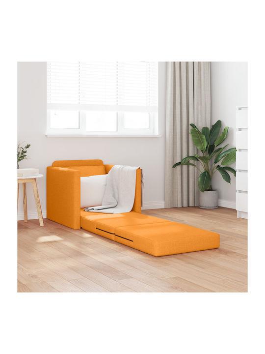Armchair Bed Dark Yellow 74x77x81cm
