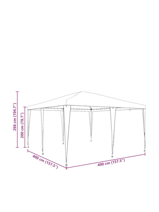vidaXL Gazebo Grădină Albastru x4m