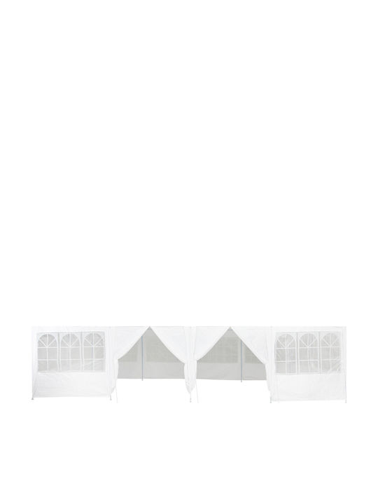 vidaXL Gazebo Garten Weiß 8x4m