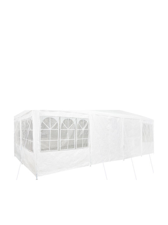 vidaXL Gazebo Garten Weiß 8x4m