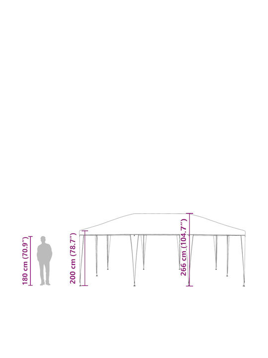 vidaXL Garden Freestanding Gazebo Green 6x4cm