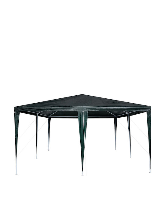 vidaXL Garden Freestanding Gazebo with LED Light Green 4x4cm