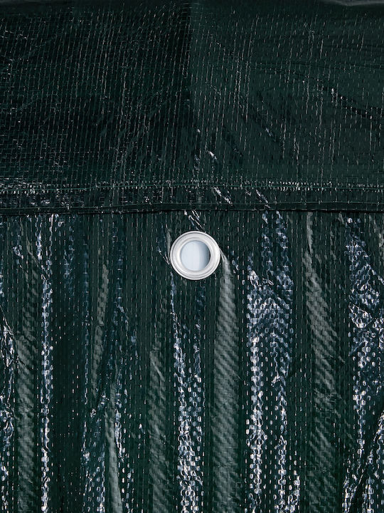 vidaXL Garden Freestanding Gazebo with LED Light Green 4x4cm