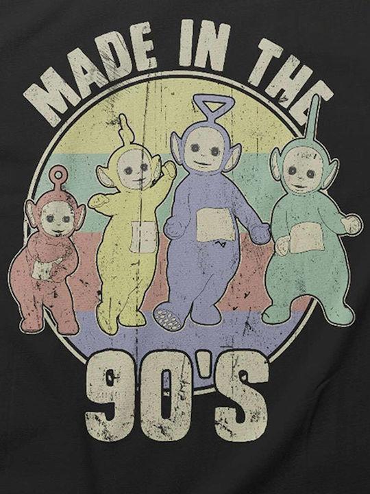 Teletubbies Made In 90's T-shirt Black Cplg-1-ttub002-h92-bk