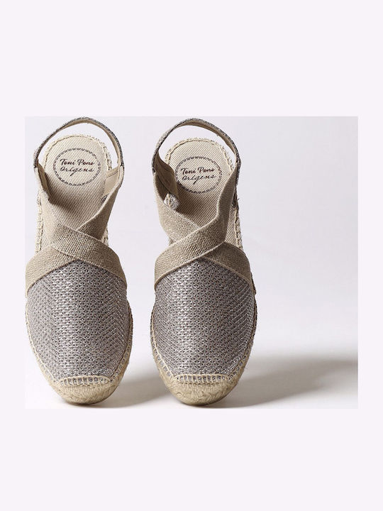 Women's Platform Espadrilles Gold