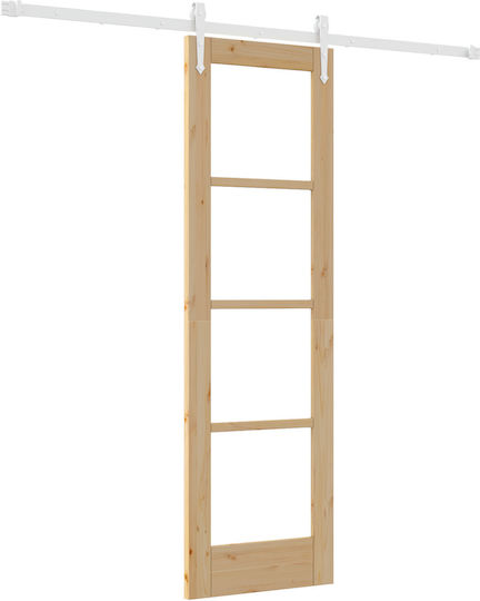 Schiebetür Vidaxl Set Materialien 61x198,5 cm Kompaktes Kiefernholz
