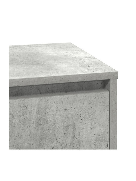 Wooden Chest of Drawers Γκρι Σκυρόδεμα 71x34.5x75cm